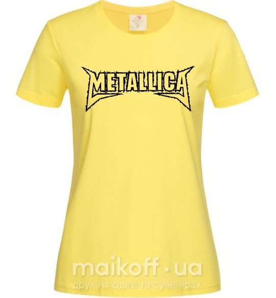 Женская футболка METALLICA LIGHT Лимонный фото