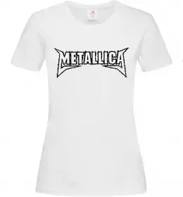 Женская футболка METALLICA FACES Черный фото