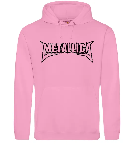 Чоловіча толстовка (худі) METALLICA LIGHT Рожевий фото