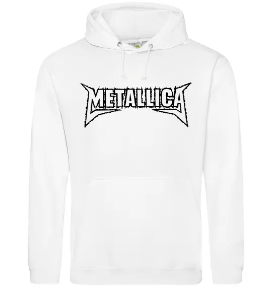 Чоловіча толстовка (худі) METALLICA LIGHT Білий фото