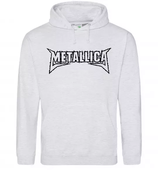 Чоловіча толстовка (худі) METALLICA LIGHT Сірий меланж фото