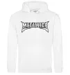 Женская толстовка (худи) METALLICA LIGHT Белый фото