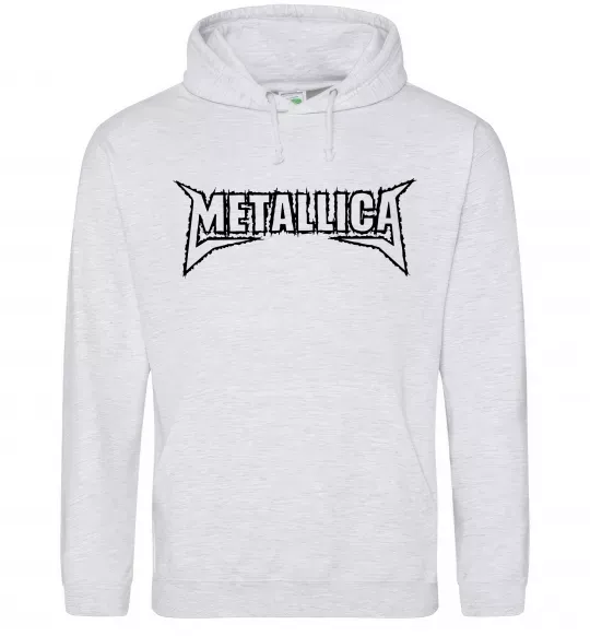 Женская толстовка (худи) METALLICA LIGHT Серый меланж фото