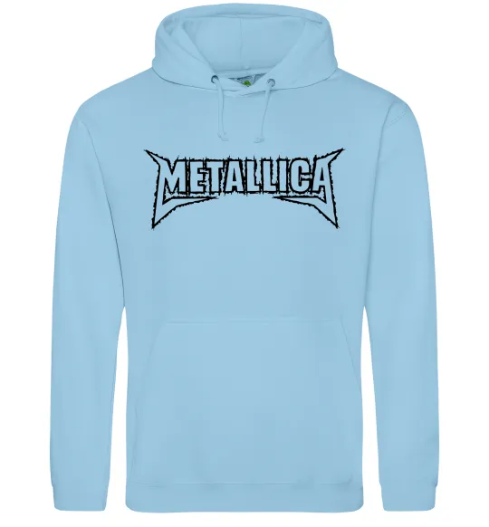 Жіноча толстовка (худі) METALLICA LIGHT Блакитний фото