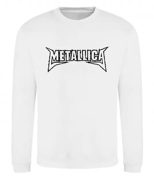 Світшот METALLICA LIGHT Білий фото