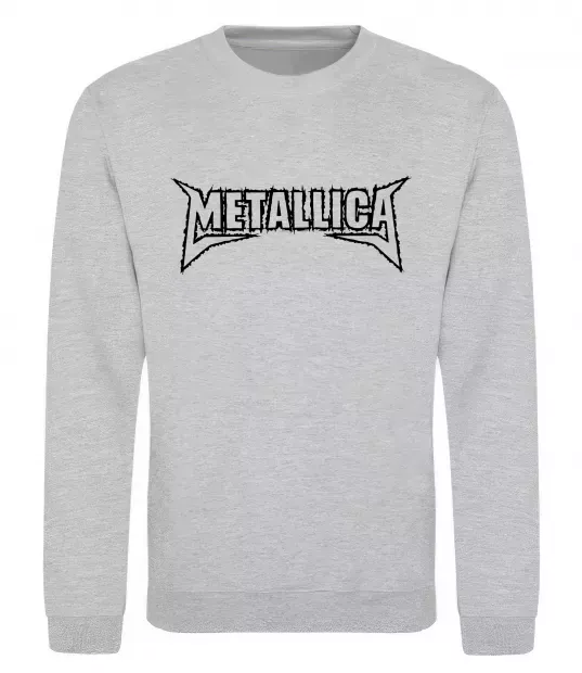 Світшот METALLICA LIGHT Сірий меланж фото