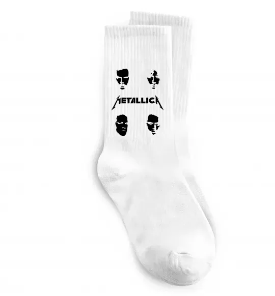 Носки METALLICA FACES Белый фото