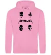 Женская толстовка (худи) METALLICA FACES Розовый Женская толстовка (худи) METALLICA FACES Розовый фото