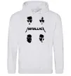 Жіноча толстовка (худі) METALLICA FACES Сірий меланж фото