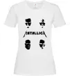 Женская футболка METALLICA FACES Белый фото