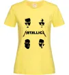 Женская футболка METALLICA FACES Лимонный фото