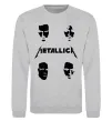 Свитшот METALLICA FACES Серый меланж фото