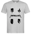 Мужская футболка METALLICA FACES Серый фото