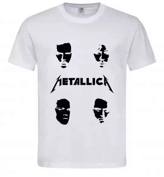 Мужская футболка METALLICA FACES Белый фото