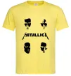 Мужская футболка METALLICA FACES Лимонный фото