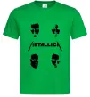 Мужская футболка METALLICA FACES Зеленый фото