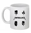 Чашка керамическая METALLICA FACES Белый фото