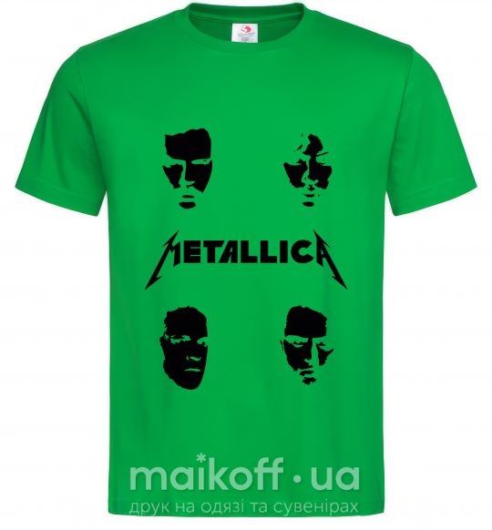Чоловіча футболка METALLICA FACES Зелений фото