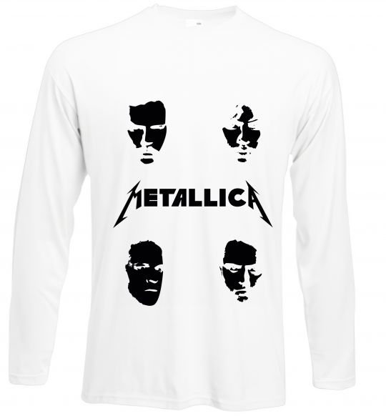 Реглан METALLICA FACES Белый фото