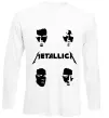Лонгслів METALLICA FACES Білий фото