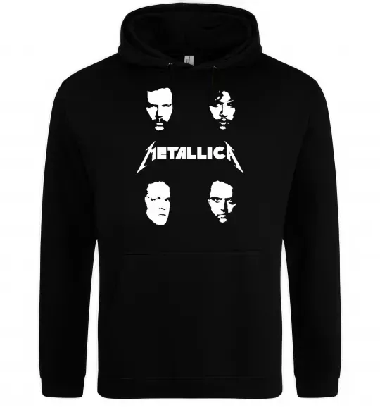 Мужская толстовка (худи) METALLICA FACES Черный фото