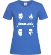 Женская футболка METALLICA FACES Ярко-синий фото