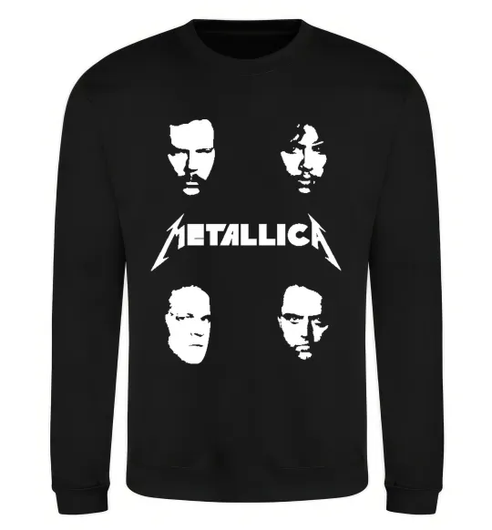 Свитшот METALLICA FACES Черный фото