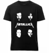 Чоловіча преміум футболка METALLICA FACES Чорний фото