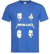Мужская футболка METALLICA FACES Ярко-синий фото