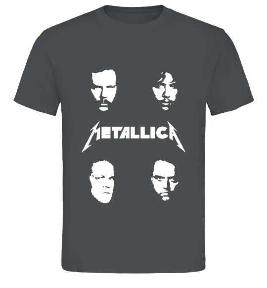 Мужская футболка METALLICA FACES Графит фото