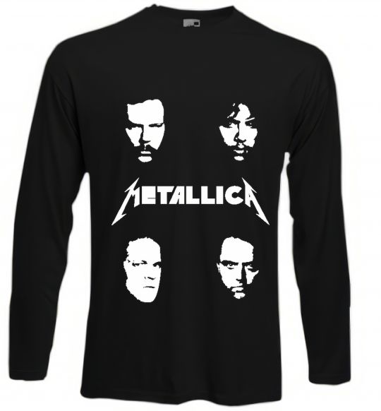 Лонгслів METALLICA FACES Чорний фото