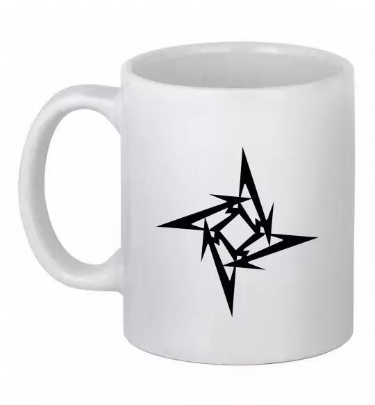 Чашка керамічна METALLICA STAR Білий фото