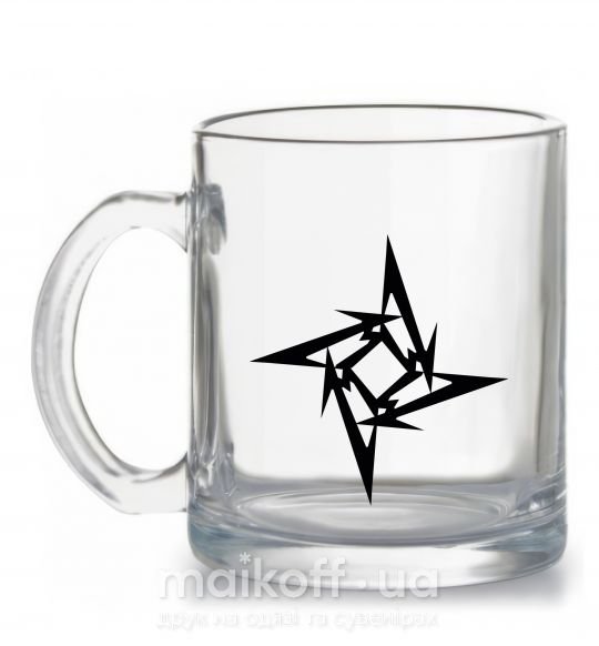 Чашка скляна METALLICA STAR Прозорий фото