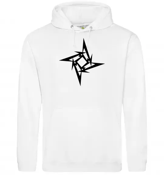 Мужская толстовка (худи) METALLICA STAR Белый фото