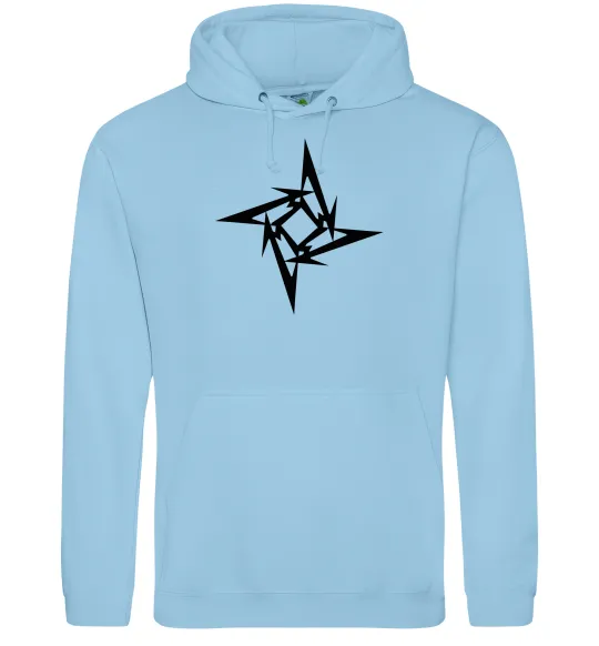 Мужская толстовка (худи) METALLICA STAR Голубой фото