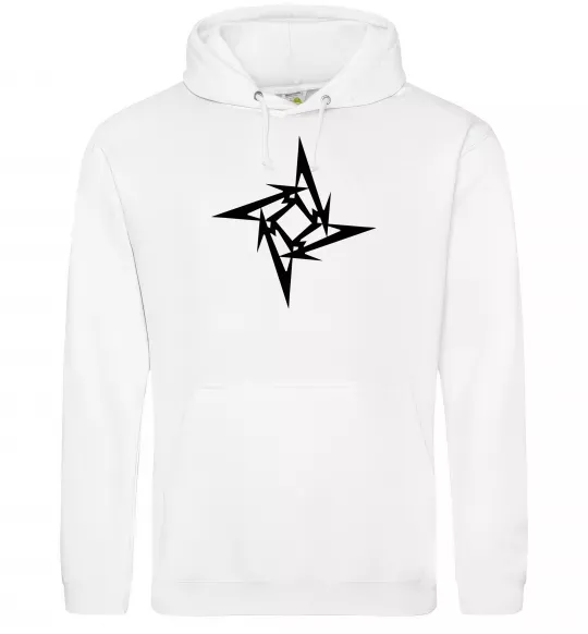 Женская толстовка (худи) METALLICA STAR Белый фото