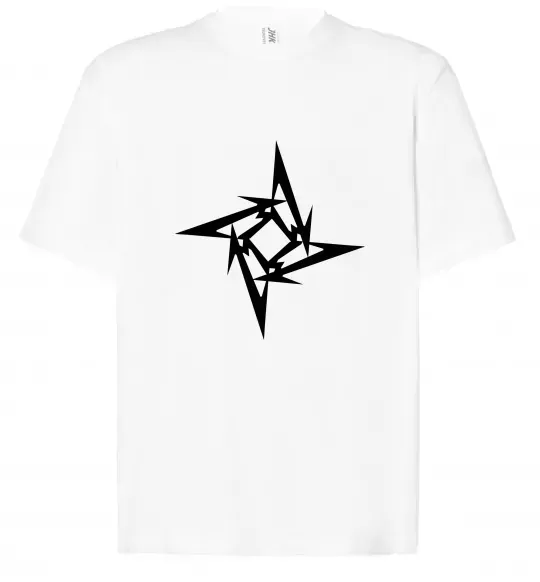 Футболка Оверсайз METALLICA STAR Белый фото