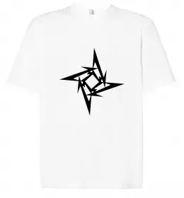 Футболка Оверсайз METALLICA STAR Белый фото