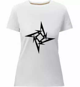 Женская премиум футболка Metallika color faces Белый фото