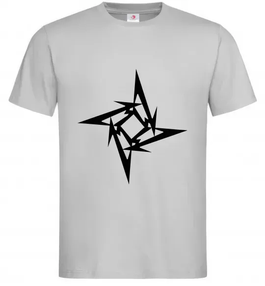 Чоловіча футболка METALLICA STAR Сірий фото