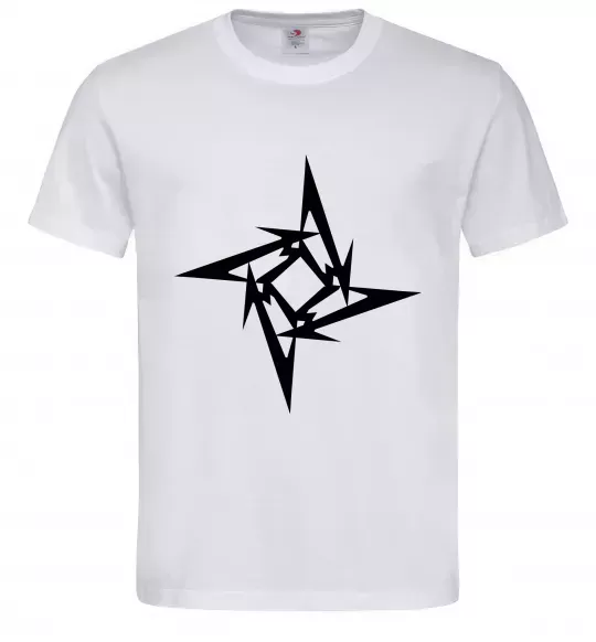 Чоловіча футболка METALLICA STAR Білий фото