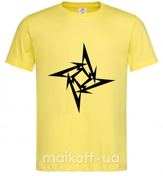 Чоловіча футболка METALLICA STAR Лимонний фото