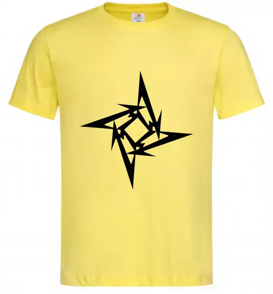 Чоловіча футболка METALLICA STAR Лимонний фото