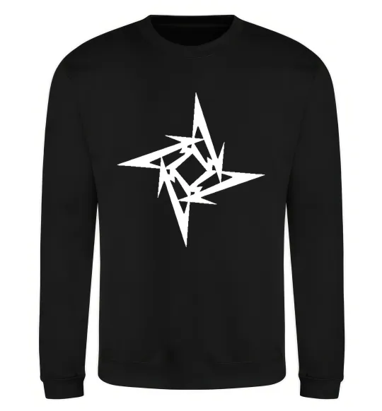 Світшот METALLICA STAR Чорний фото