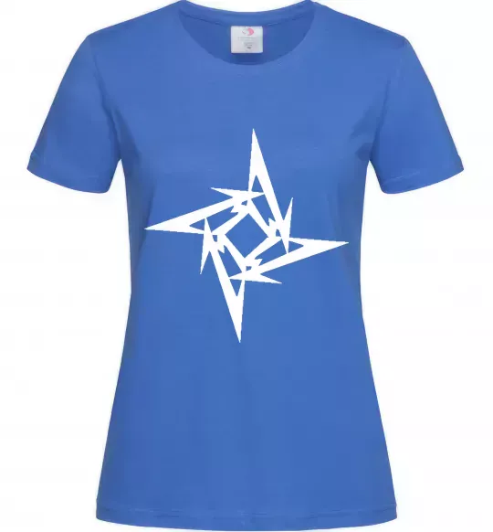 Женская футболка METALLICA STAR Ярко-синий фото