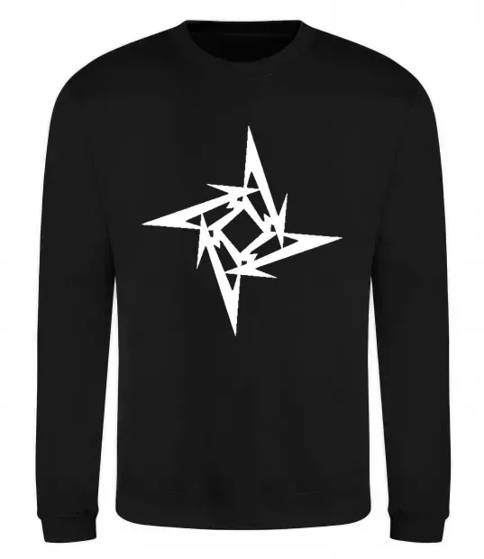 Світшот METALLICA STAR Чорний фото