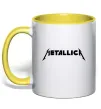 Чашка з кольоровою ручкою METALLICA Сонячно жовтий фото
