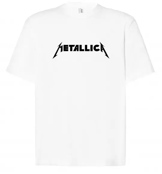Футболка Оверсайз METALLICA Белый фото