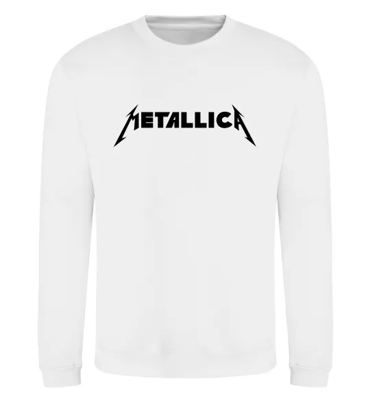 Світшот METALLICA Білий фото
