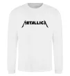 Світшот METALLICA Білий фото